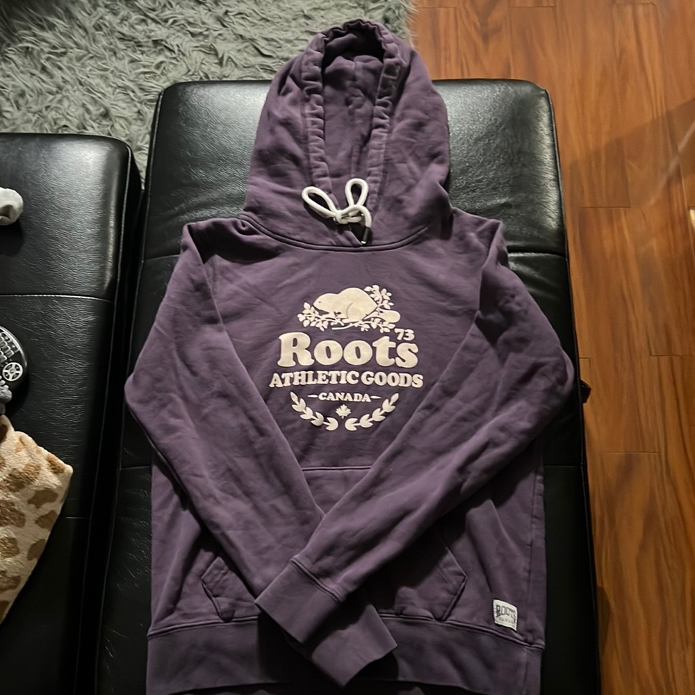 Roots plum purple sweater, small